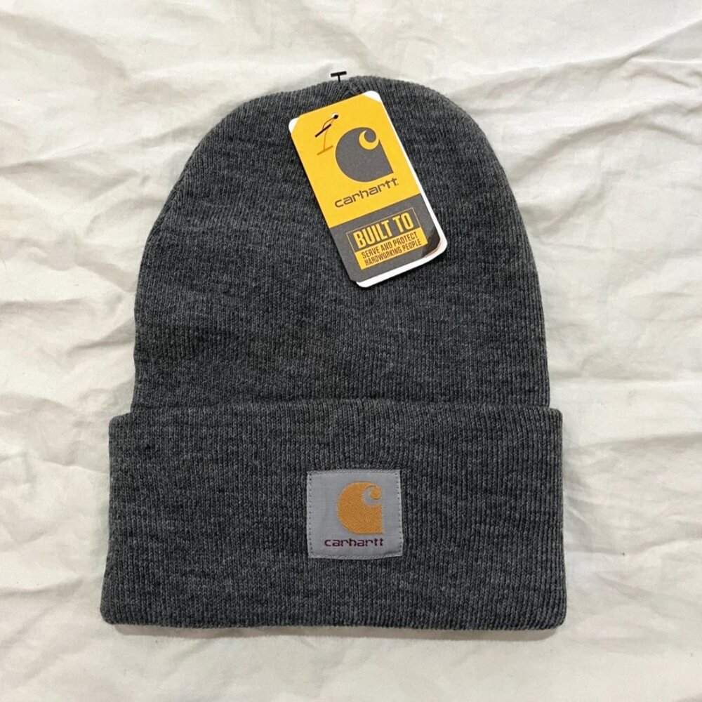CARHARTT Logo Beanie Gray